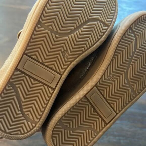 Golden hight top leather sneakers Brand Verbaudet Size 11 - Picture 3 of 3